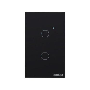 Imagem de Interruptor Inteligente Wi-fi Wireless 2 Botões Intelbras Preto