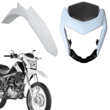 Imagem de Kit carenagem dianteiro capa farol completo + paralama nxr bros 160 br