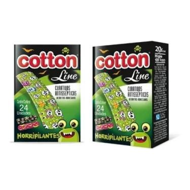 Imagem de Curativos Band-aid Monstros Infantil 02 Caixas Com 24un Cada Monstros 