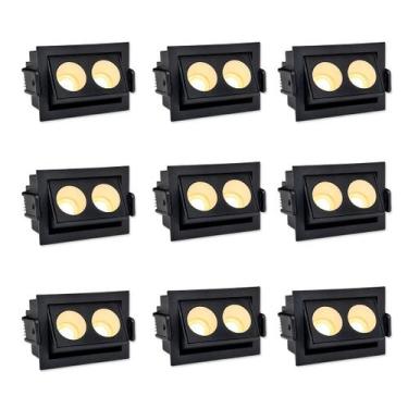 Imagem de 9 Mini Balizador Led Downlight Pontual Direcionável Bet95 - Bet95kit9,