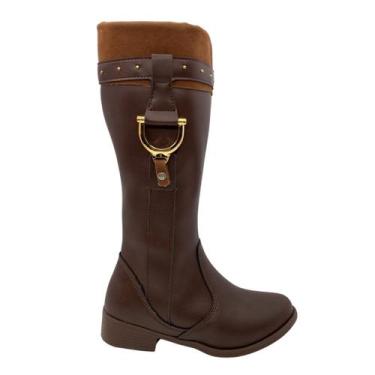 Imagem de Bota infantil kidy montaria 07000370278 - original c/nf, Marrom, 28