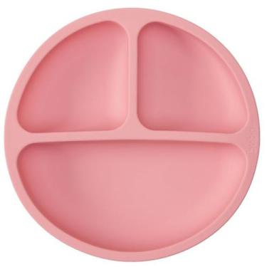 Imagem de Pratinho De Comida Para Bebê Colorido Com Divisórias Ventosa Baby Buba