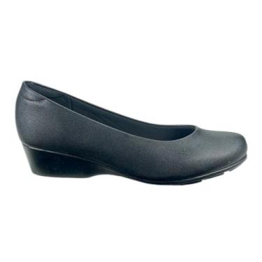 Imagem de Sapato Modare Anabela Feminino Floater Nature 7014200 Casual Cor:Preto
