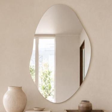 Imagem de Espelho Para Banheiro Quarto Sala Lavabo 90X60 Grande Pinterest Para Q