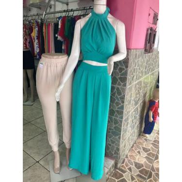 Imagem de Macacão feminino verde tamanho P veste do 34 ao 36 - Vizz