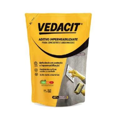 Imagem de Aditivo Impermeabilizante Vedacit 900ML para Concretos e Argamassas Ideal Baldrames e Alvenaria