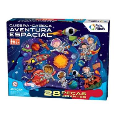 Imagem de Puzzle Aventura Espacial 28 Peças - Pais e Filhos
