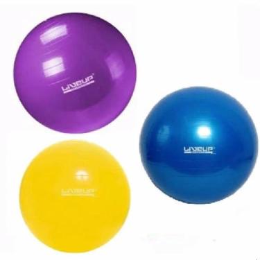 Imagem de Kit 3 Bolas Suíças KL Master Liveup Pilates Yoga Ginástica, Azul