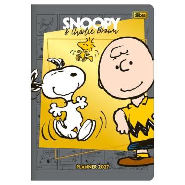 Imagem de Planner mensal 2027 M7 grampeado Snoopy 20 folhas Tilibra Cor:Cinza, C
