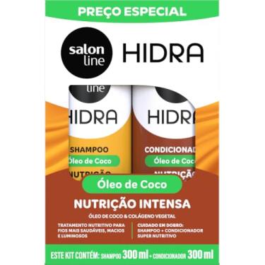Imagem de Salon Line, Kit Shampoo e Condicionador, Hidra Óleo de Coco, Vegano - Cabelos Cacheados e Crespos, 300 ml cada