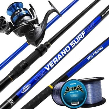 Imagem de Conjunto Pesca Profissional Vara Sea Verano Surf Molinete XT - Makis F