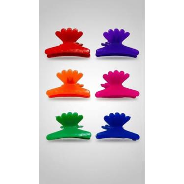 Imagem de Presilhas Piranha Cabelo Plástico 7.5cm 24 Unidades - Congratulations 