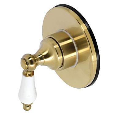 Imagem de Kingston Brass KS3037PL Válvula de desvio de três vias com kit de acabamento, latão escovado