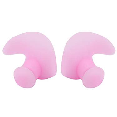 Imagem de Shanrya Tampões de Ouvido de Silicone Macios à Prova d'Água e Poeira para Natação, Surf e Outros Desportos Aquáticos (Volume Rosa)