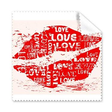 Imagem de Pano de limpeza de tela de telefone com palavra-chave Love Kiss Dia dos Namorados 5 peças