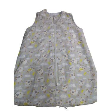 Imagem de Saco De Dormir Para Bebê Meia Estação - P - Ovelhinha Cinza