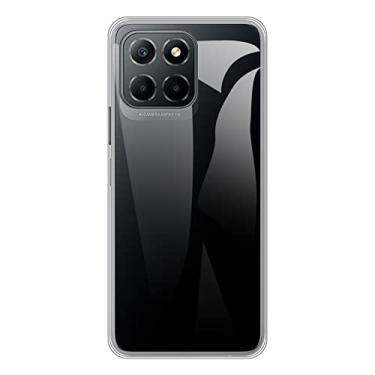 Imagem de Capa para Huawei Honor X8 5G, capa traseira de TPU macio à prova de choque de silicone anti-impressões digitais capa protetora de corpo inteiro para Huawei Honor X6 5G (6,5 polegadas) (transparente)