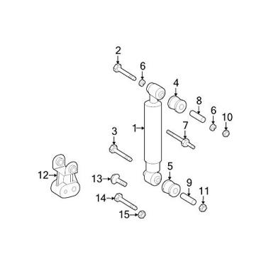 Imagem de Mopar 0610 4719AA, Suspension Stabilizer Bar Link Nut