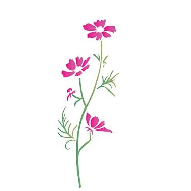 Imagem de Stencil de Acetato para Pintura OPA 10 x 30 cm - 1719 Cosmos