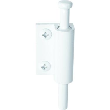 Imagem de Defender Security U 9874 Trava para porta deslizante, puxador de pressão, acabamento branco