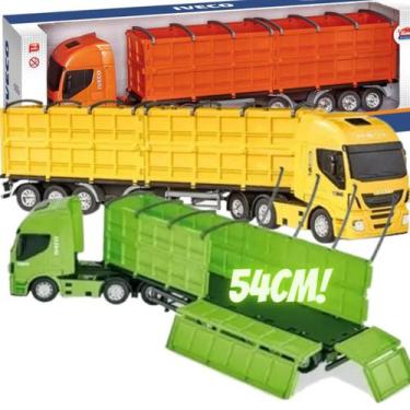 Carreta Scania Bi-trem Madeira Brinquedo Infantil 1,15 Metro em Promoção na  Americanas