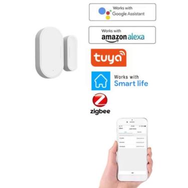 Imagem de Sensor De Portas Janelas Wifi Alexa Google SmartLife Zigbee