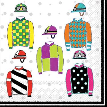 Imagem de Guardanapos de almoço de papel Celebrate the Home Sporty, 3 camadas, seda Jockey, 20 unidades