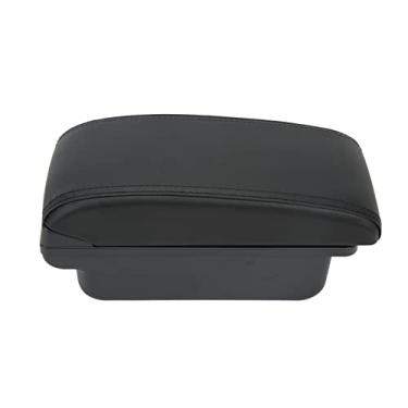 Imagem de Caixa de Apoio de Braço para Carro, Substituição do Organizador de Armazenamento do Console Central Liso Preto de Grande Capacidade para 301 2013-2016