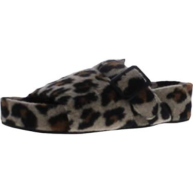 Imagem de Steve Madden Sandália feminina Rizzle aberta Toe Footbed, Leopardo, 7