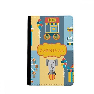 Imagem de Incrível espaço para passaporte ilustração de instalações de parque engraçado porta-passaporte Notecase Burse carteira capa porta-cartão, Multicolor