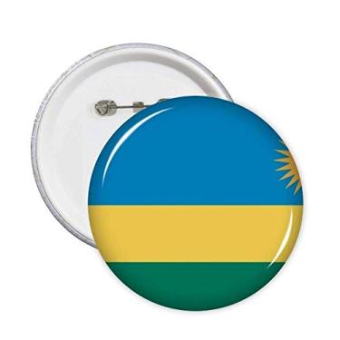 Imagem de Broche de bandeira nacional de ruanda com bandeira africana país alfinetes botão emblema acessório decoração 5 peças