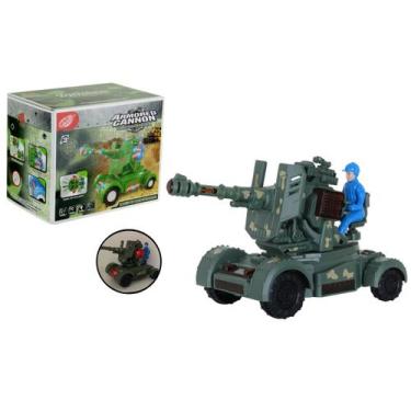 Imagem de Brinquedo Infantil Tanque De Combate Guerra Militar Som Luz - Hd