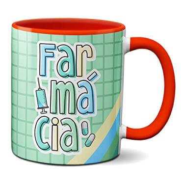 Imagem de Caneca Farmacéutico Profissão Presente Farmácia (Vermelha)