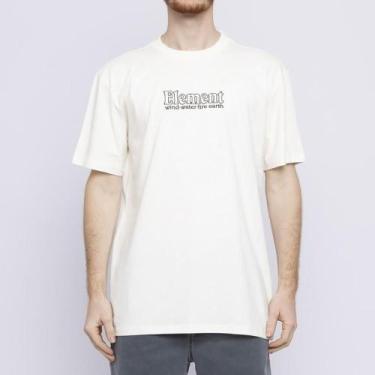Imagem de Camiseta Element Dialet Sm23 Masculina Off White