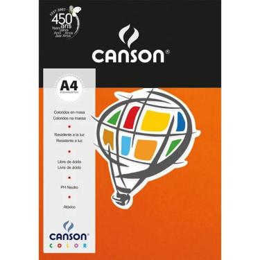 Imagem de Papel Canson A4 10 Folhas Laranja 66661192 - Canson