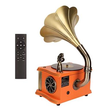 Imagem de Mini Gramofone retrô, Módulo de Rádio FM de Alta Sensibilidade de Voltagem Dos EUA 100-240 V Mini Toca-discos Vintage para Dispositivo de Reprodução Móvel para Telefone Celular