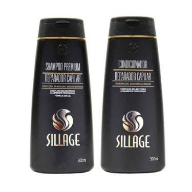 Imagem de Kit Shampoo Premium E Condicionador Reparador Capilar - Sillage