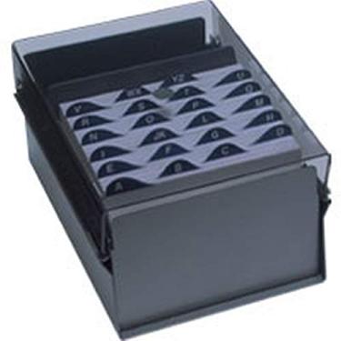 Imagem de Fichário de Mesa com Base de Aço, 4 x 6, Acrimet, 912-1/FM, Fume