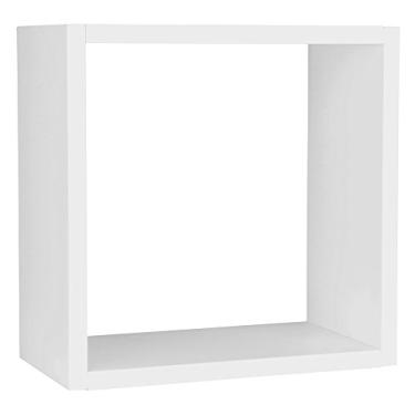 Imagem de Nicho Cubo em Mdf Branco Para Decoração de Ambientes 24x24x15cm - Poma Shop