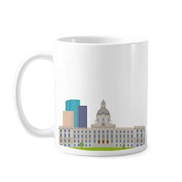 Imagem de Caneca de cerâmica com desenho de monumentos e cidades do Canadá Caneca de cerâmica para café e porcelana
