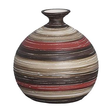 Imagem de Vaso Maia G Decoração Cerâmica Vermelho e Marrom Terracota