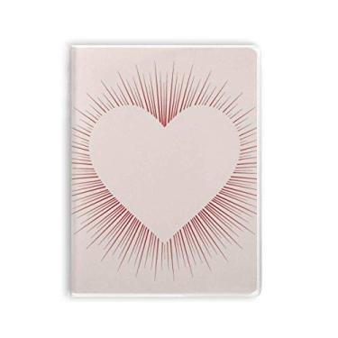 Imagem de Caderno em forma de coração para o Dia dos Namorados com capa macia Diário