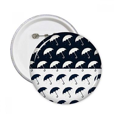 Imagem de Guarda-chuva preto branco, chuva, clima, broches, emblema, decoração de roupas, 5 peças, presente
