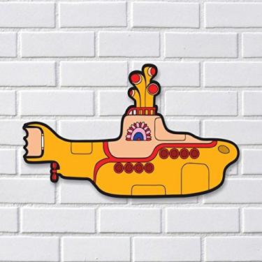 Imagem de Placa Decorativa - Submarino - yellow submarine