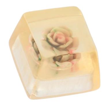 Imagem de Boné de Resina de Jogo, Chaveiro Personalizado Fofo, Chaveiro Feito à Mão DIY para Jogadores de Jogos e Entusiastas de Teclado, Teclado de Personalidade para Teclado Ecânico (rosa rosa)