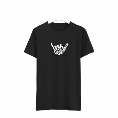 Imagem de Camiseta Masculina Streetwear Good Vibes Hang Loose - Lv_Store