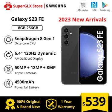 Smartphone Samsung Galaxy S23 FE 5G 6.4 Octa Core 128GB 8GB Câmera Tripla