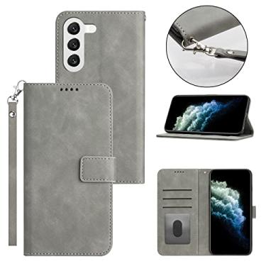 Imagem de Casos de flip de smartphone Capa Carteira Compatível com Samsung Galaxy S22 Plus, Capa Flip Folio Magnética Capa de Celular em Couro PU Vintage [Capa Interior à Prova de Choque TPU] com Porta-Cartão d
