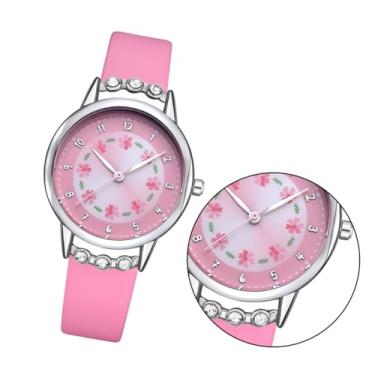 Imagem de Adorainbow relógios para crianças relógio infantil relógio de relógio de desenho animado relógio de quartzo garota Assistir relógio de princesa relógios de quartzo alunos rosa
