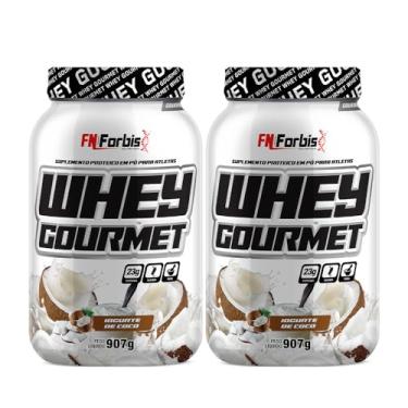 Imagem de Kit 2X Whey Protein Gourmet 907g Pote - FN Forbis Nutrition (Único, Iogurte de Coco)